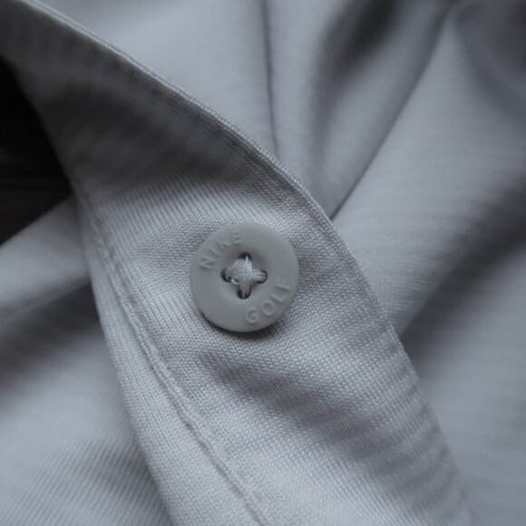 NikeGolf Dri-Fit Gray OC Striped Stretch Performance Polo (XL) NICE ⛳️ - Picture 3 of 9